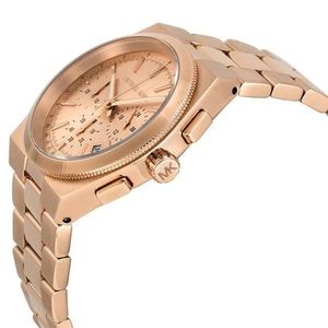 Rose gold MK Channing watch true chronograph